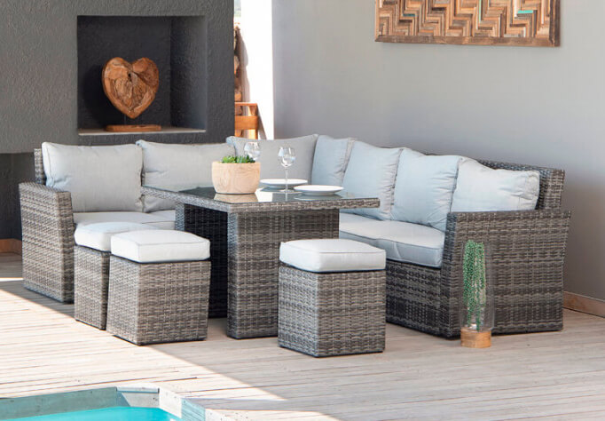 Corner Patio Lounge Set